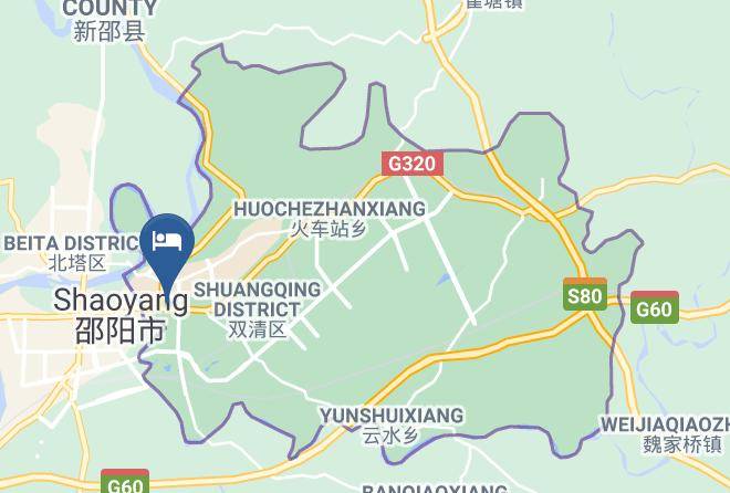 Shaoyang - Huangjiashan Hotel Maps