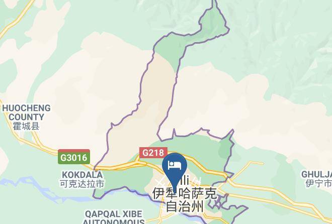 Ili Kazak Aut Prefecture - Huayu Quanjude Hotel Yining Maps