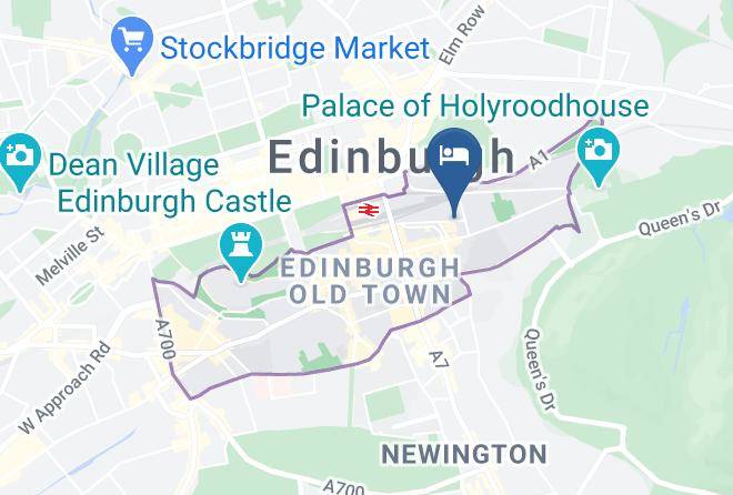 Hub By Premier Inn Edinburgh Royal Mile Hotel Map