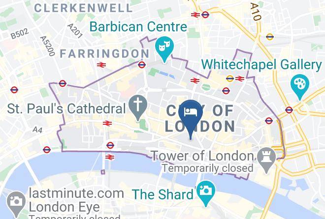 London - Hub By Premier Inn London City Bank Hotel Maps