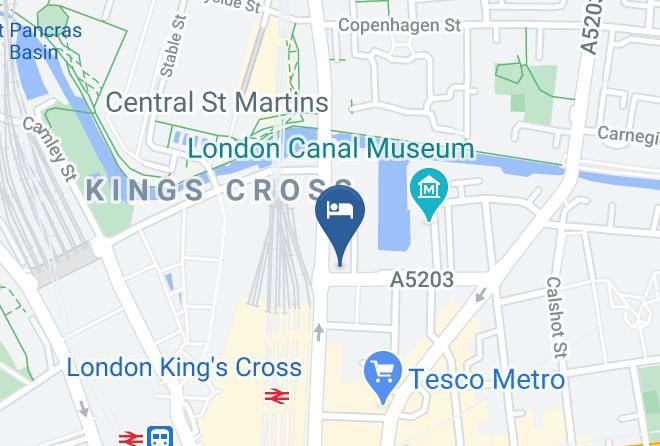 London - Hub By Premier Inn London King's Cross Hotel Maps