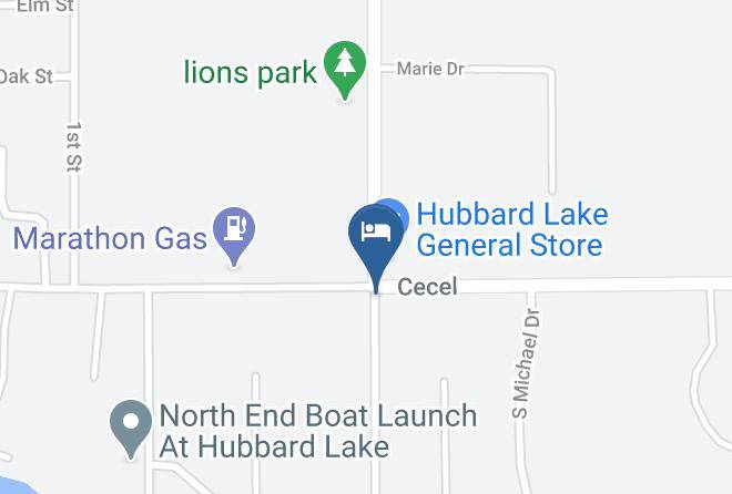 Alcona County - Hubbard Lake Motel Maps