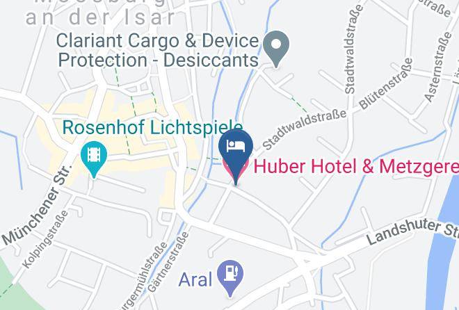 Freising - Huber Hotel & Metzgerei Maps