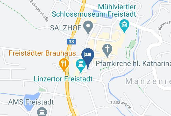 Freistadt - Hubertus Cafe Konditorei Hotel Maps