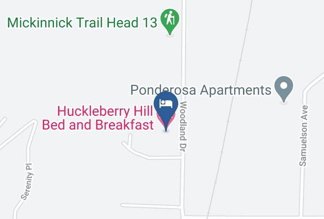 Bonner - Huckleberry Hill Bed And Breakfast Maps