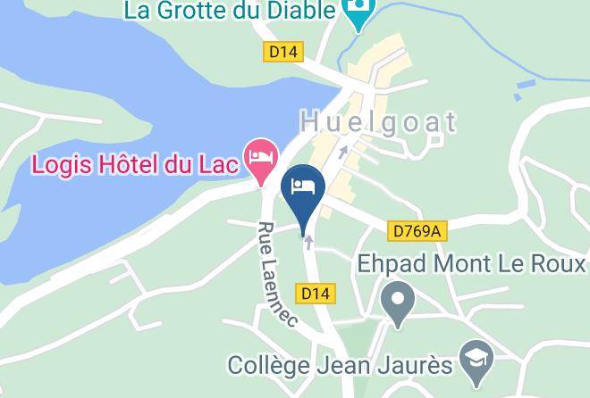 Huelgoat Chambres D'hotes Map