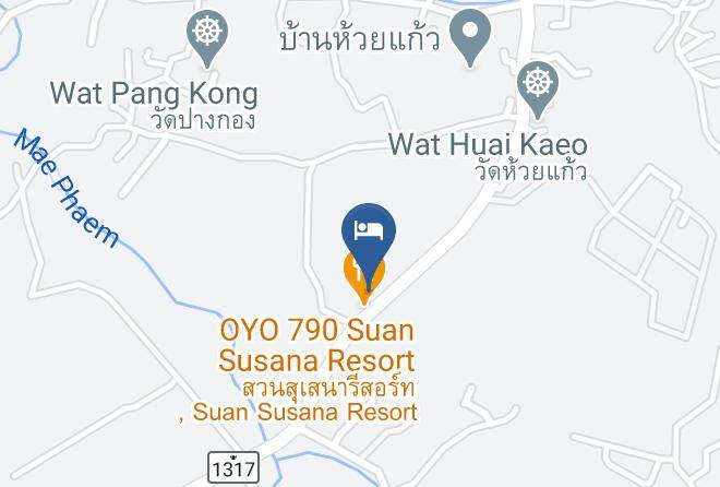 Amphoe Mae On - Huen Mae Luang Resort Maps