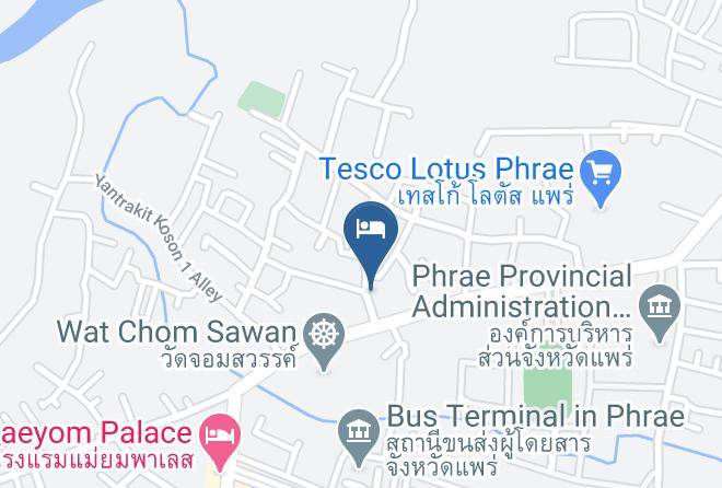 Amphoe Mueang Phrae - Huen Nana Hotel Jom Sawan Maps