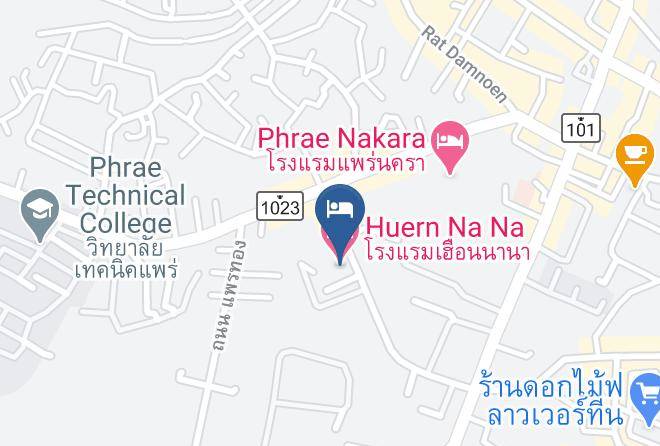 Amphoe Mueang Phrae - Huern Na Na Hotel Maps
