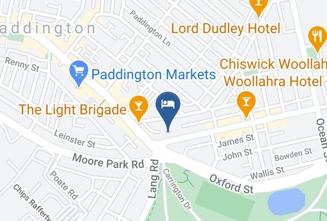 Woollahra - The Hughenden Boutique Hotel Maps