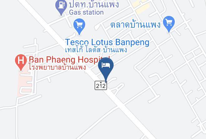 Amphoe Ban Phaeng - Hugphaeng Garden Resort Maps