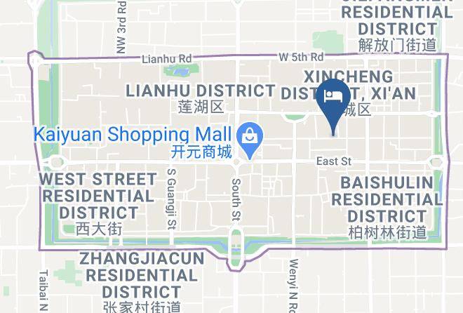 Xi An - Huiya Tianmu Hotel Maps