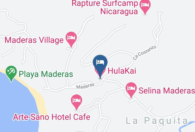 San Juan Del Sur - Hulakai Hotel Maps