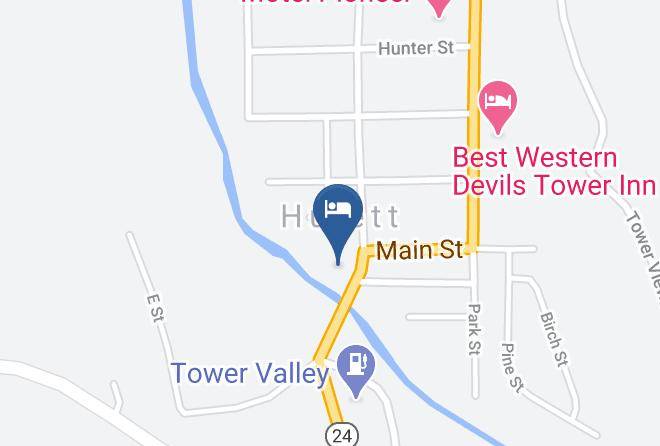 Crook - Hulett Motel Maps