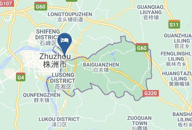 Zhuzhou - Huli Hotel Maps