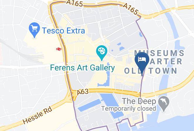 Kingston Upon Hull - Hull Trinity Backpackers Maps