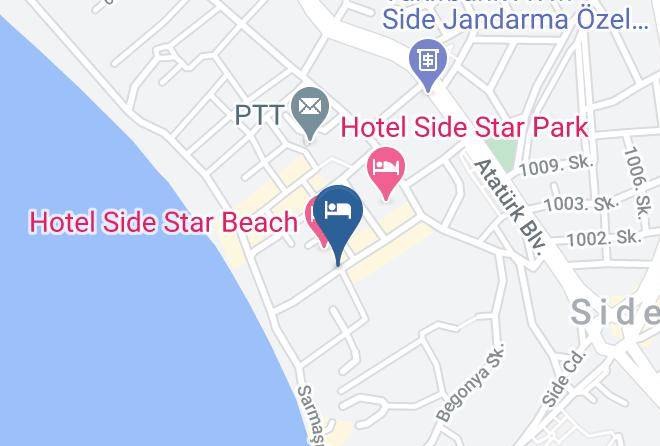 Manavgat - Hulusi Hotel Maps