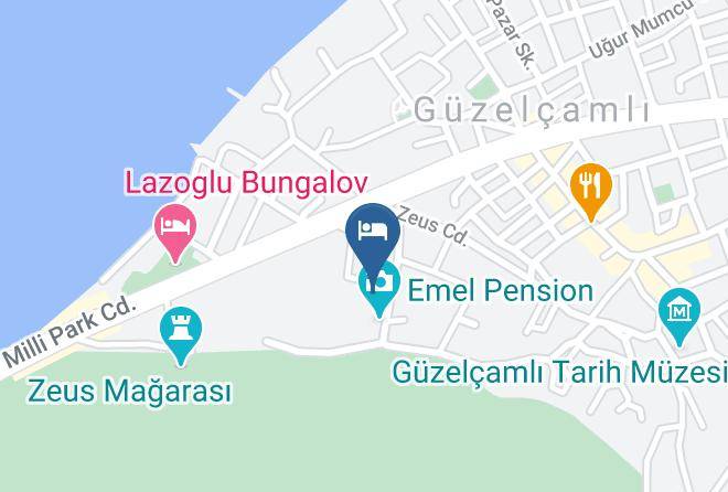 Guzelcamli - Hulya Hotel Maps