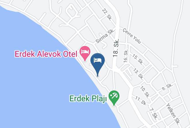 Erdek - Hulya Motel Erdek Maps