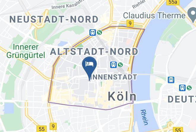 Cologne - Humboldt 1 Palais Hotel Maps