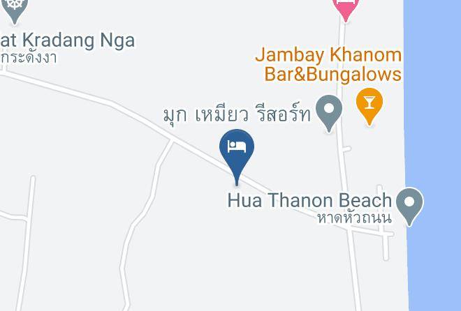 Amphoe Khanom - Hun Resort & Fah Cafe Maps