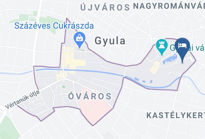 Gyula - Hunguest Hotel Erkel Maps