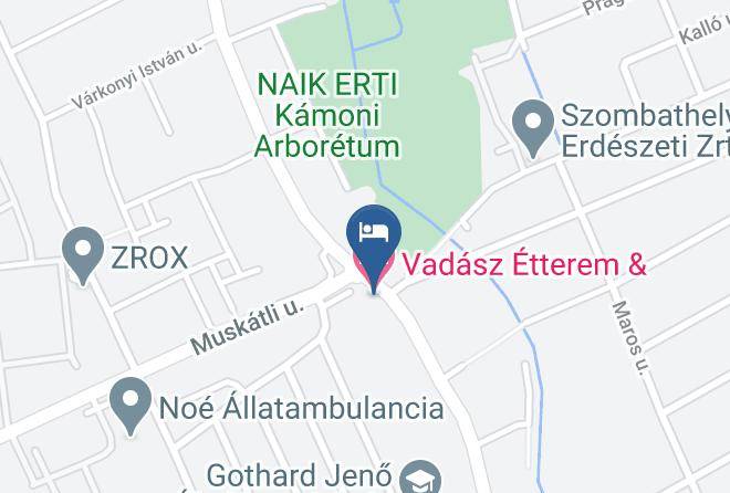 Szombathely - Hunter's Hotel & Restaurant Maps