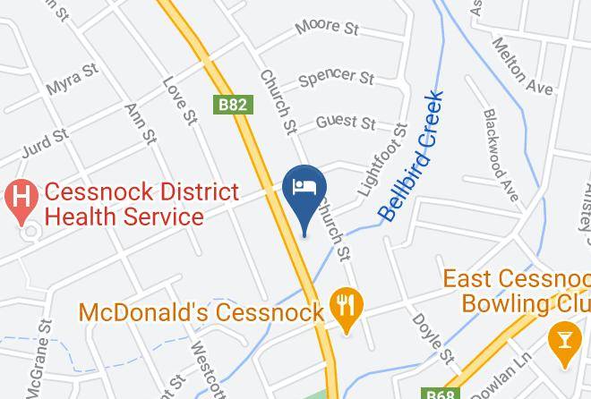 Cessnock - Hunter Valley Motel Maps