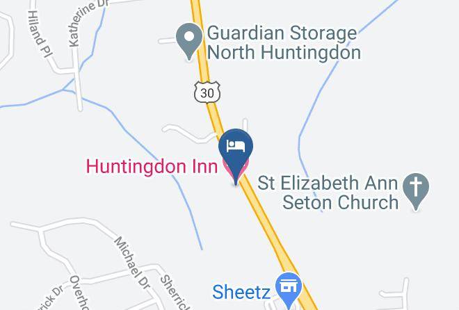 Westmoreland - Huntingdon Inn Motel Maps