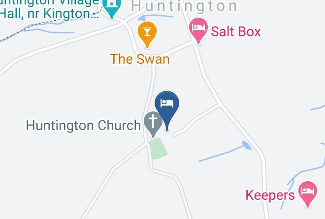 Herefordshire - Huntington Court B&b Maps