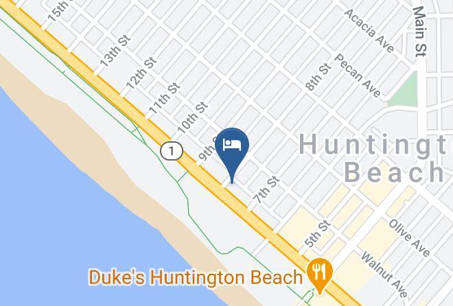 Orange - Huntington Surf Inn Maps