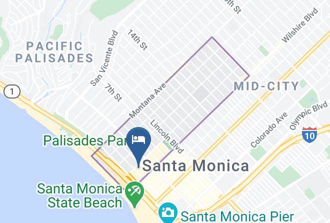 Los Angeles - The Huntley Hotel Santa Monica Beach Maps