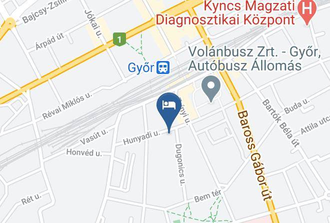 Gyor - Hunyadi Hotel Maps