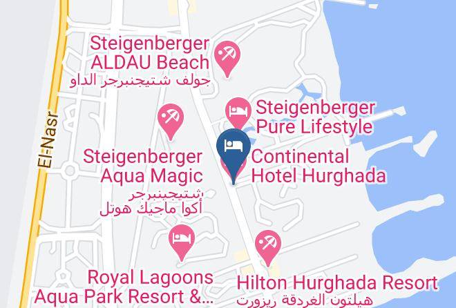 Continental Hotel Hurghada Map