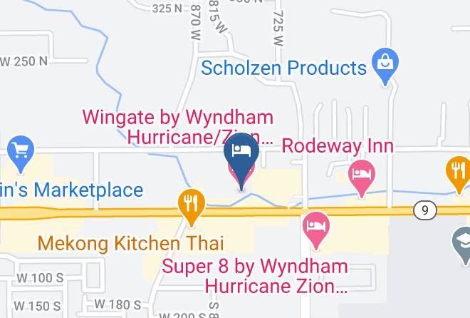 Washington - Wingate By Wyndham Hurricane Zion National Park Maps