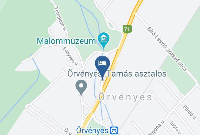Orvenyes - Huszar Vendeghaz Maps