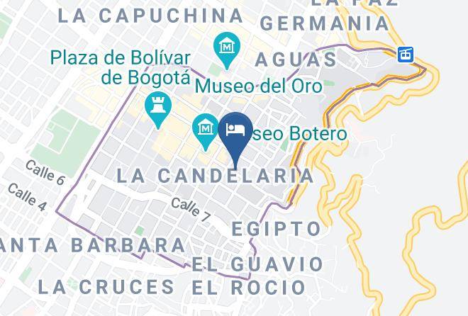 Bogota - Hutel Candelaria Maps