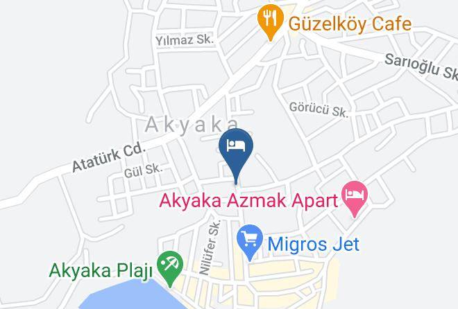 Ula - Huzur Han Otel Maps