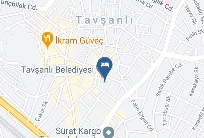Tavsanli - Huzur Otel Maps