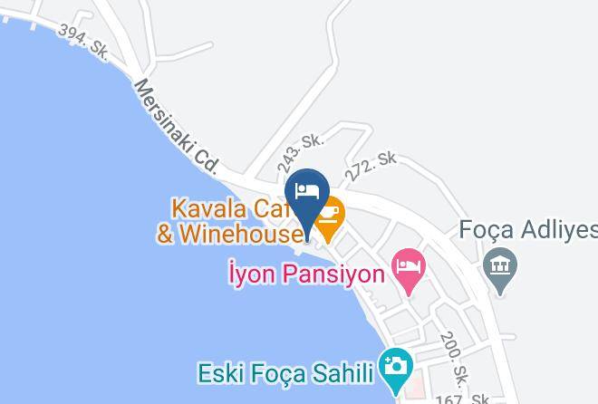 Foca - Huzur Pansiyon Maps