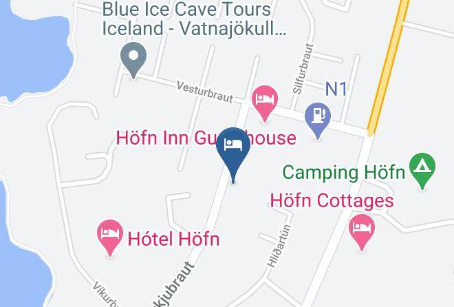 Hvita Husi Kirkjubraut 48 Map