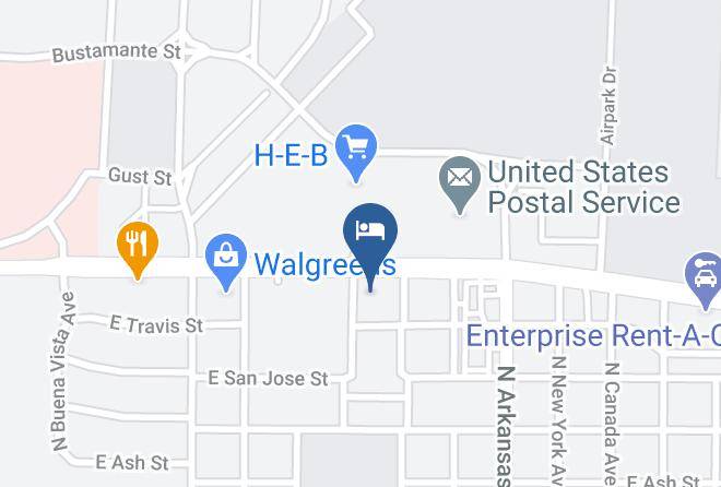 Hwy 59 Motel Laredo Map