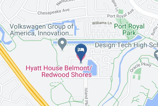 Hyatt House Belmont Redwood Shores Map