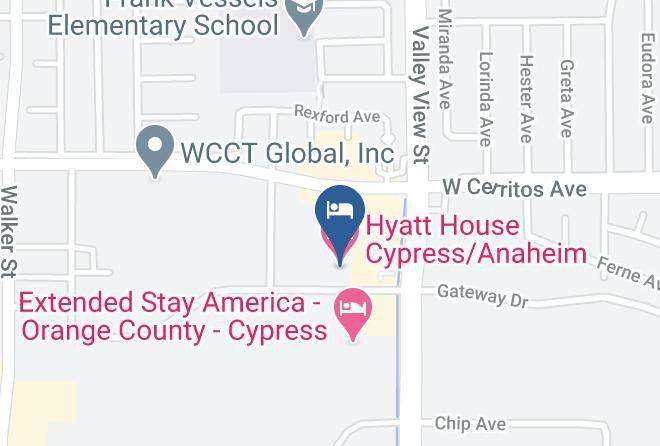 Hyatt House Cypress Anaheim Map