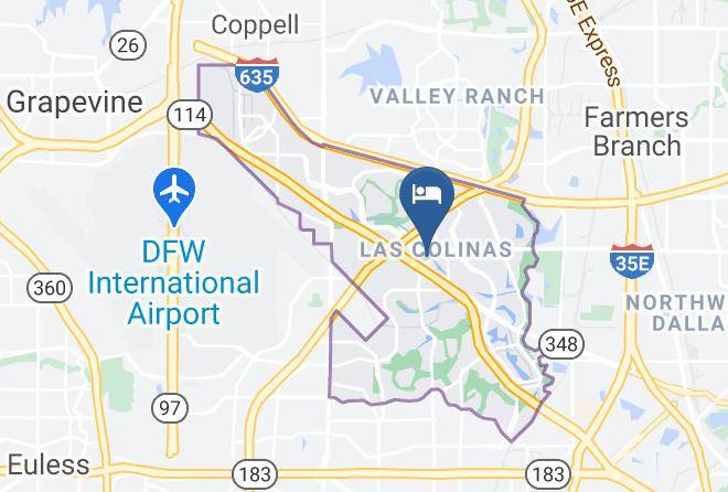 Hyatt House Dallas Las Colinas Map