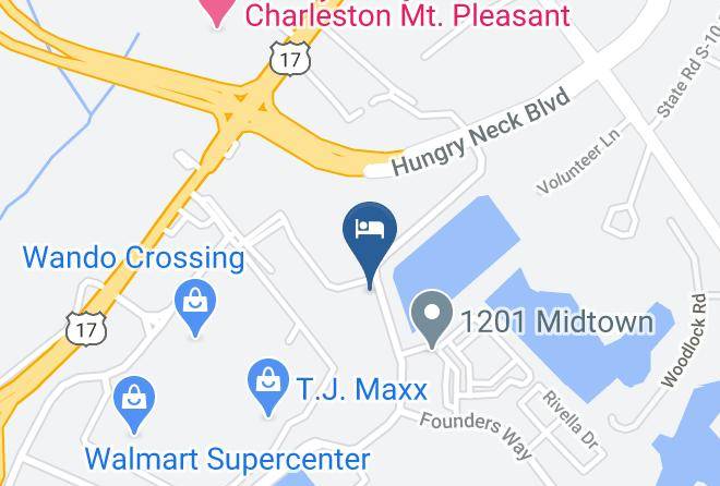 Hyatt House Charleston Mount Pleasant Map