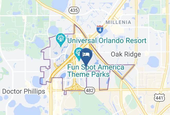 Hyatt House Orlando International Drive Map