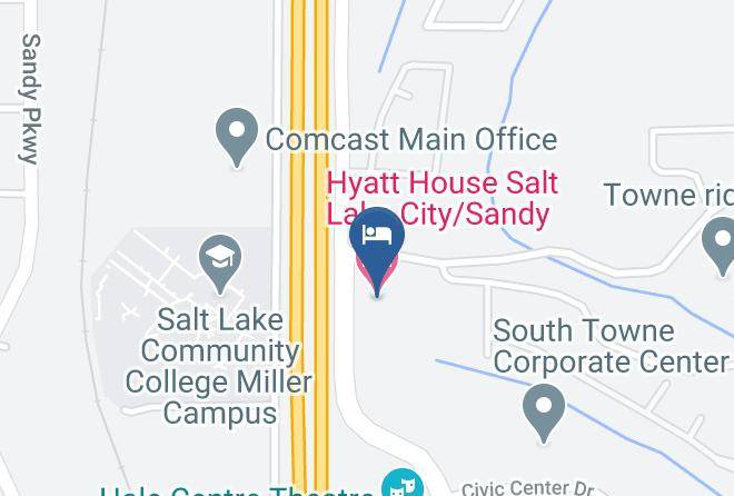 Hyatt House Salt Lake City Sandy Map