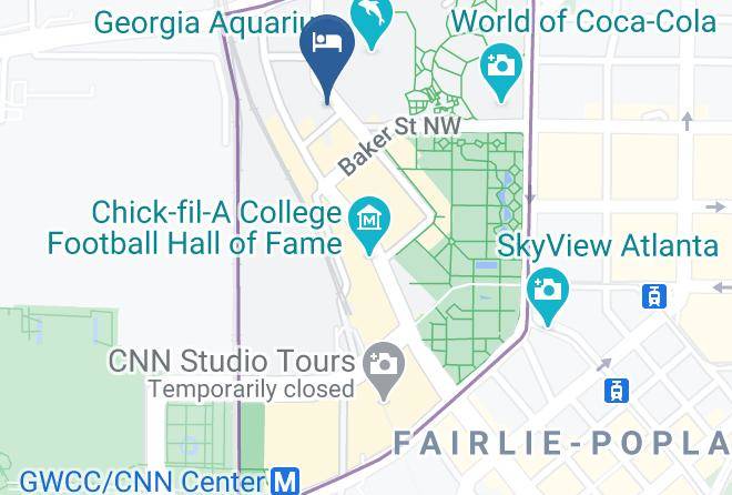Hyatt Place Atlanta Centennial Park Map