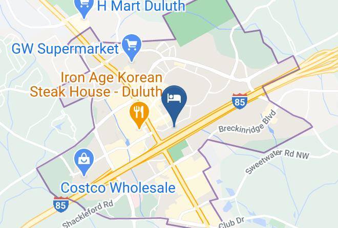Hyatt Place Atlanta Duluth Gwinnett Map